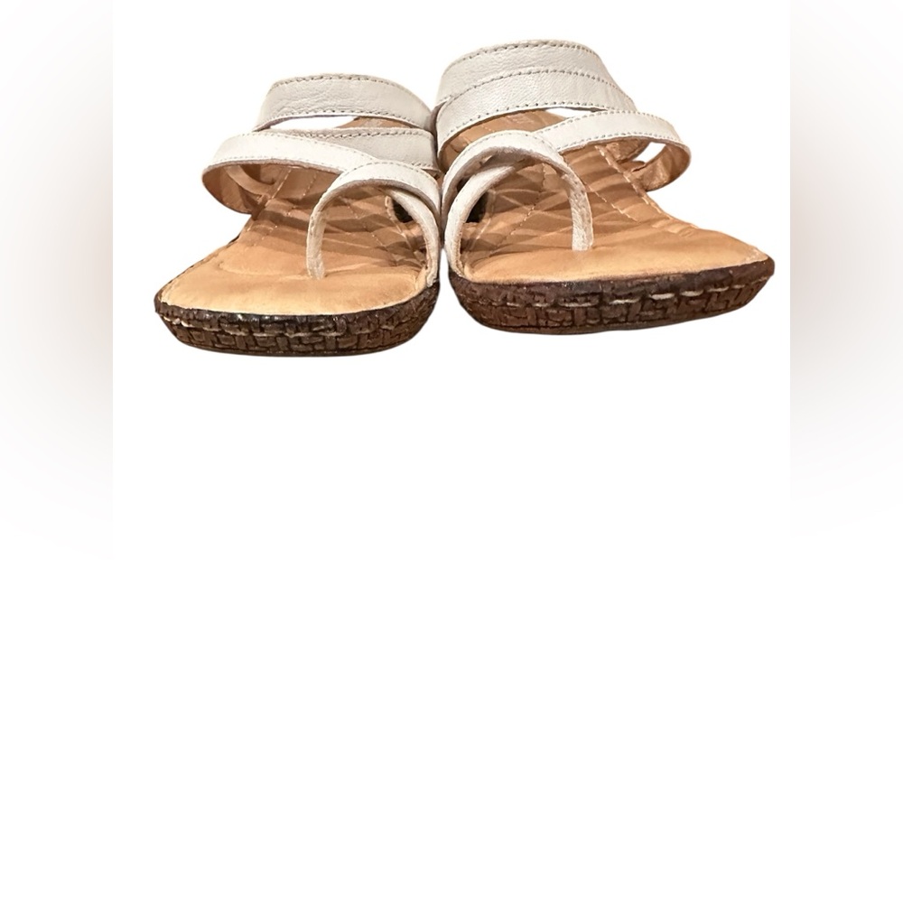 Women's BORN White slip on strappy Sandals - Picture 5 of 8
